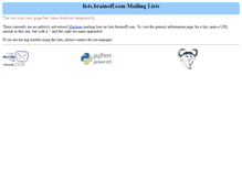 Tablet Screenshot of lists.brainoff.com